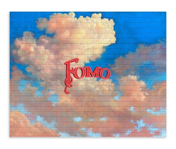 Impresión de archivo de papel secante Fomo por Wayne White