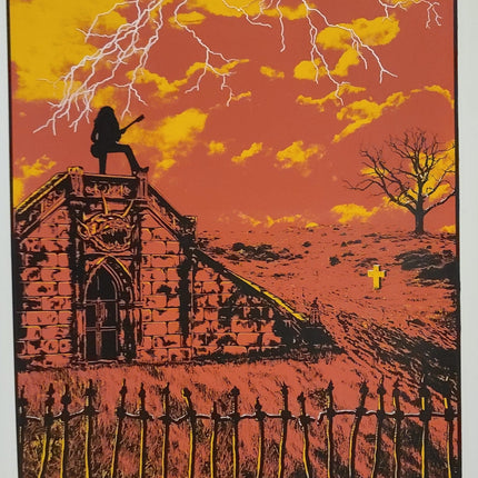 For Whom The Bell Tolls Red AP Silkscreen Print by Russell Moore