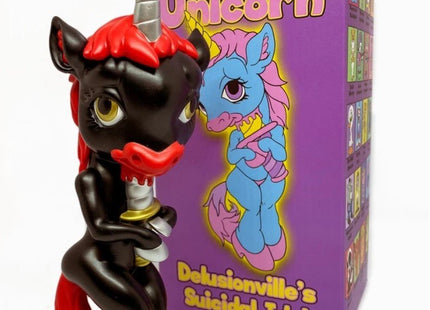 Forlorn Unicorn Goth Art Toy by Ron English