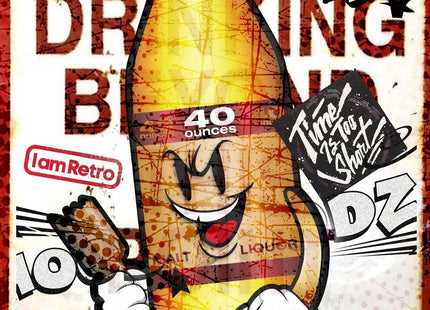 Forty Joe Hood Goodz Metal Street Sign Print by Sket-One