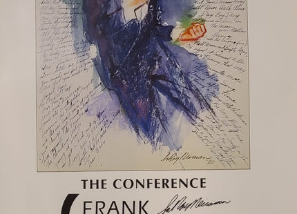 Frank Sinatra at Hofstra 1998 Signed Poster by Leroy Neiman