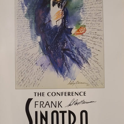 Frank Sinatra at Hofstra 1998 Signed Poster by Leroy Neiman