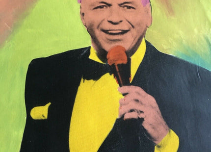 Frank Sinatra The Crooner HPM Serigraph Print by Steve Kaufman SAK