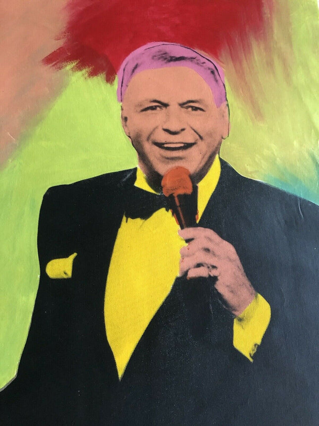 Frank Sinatra The Crooner HPM Serigraph Print by Steve Kaufman SAK