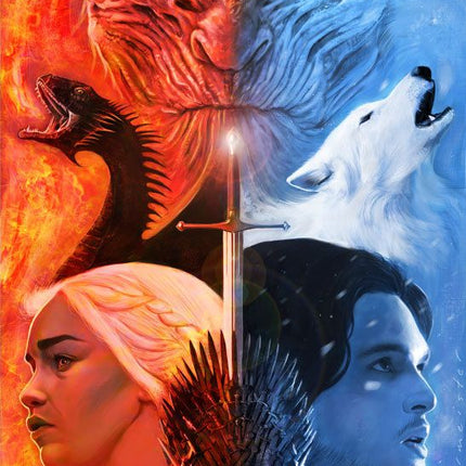 Game of Thrones A Song of Fire and Ice Giclee Print by Mark Hammermeister