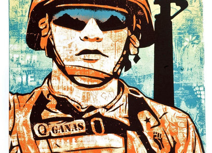 Ganas Soldier Serigraph Print by Ernesto Yerena Montejano- Hecho Con Ganas