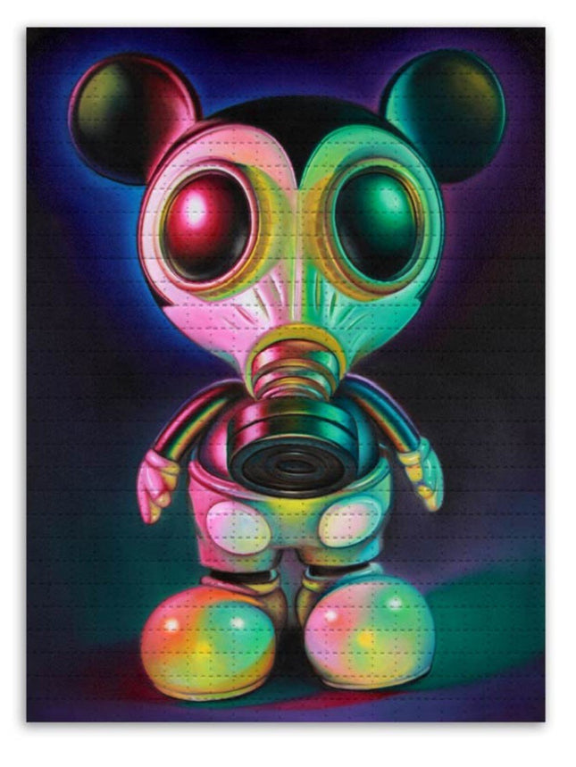 Gas Mask Mickey Blotter Paper Archival Print by Ron English