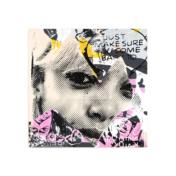 Rentrez chez vous en toute sécurité HPM Mixed Media Wood Print par Marly Mcfly