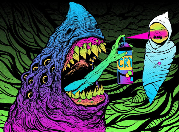 Getting Up Silkscreen Print by Skinner