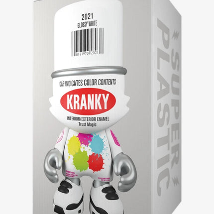 Glossy White SuperKranky SuperPlastic Art Toy by Sket-One