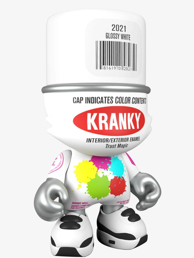 Glossy White SuperKranky SuperPlastic Art Toy by Sket-One