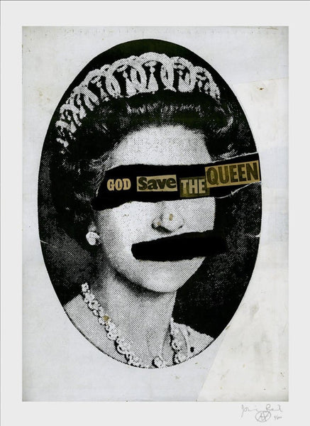 God Save The Queen Collage Giclee Print by Jamie Reid – Sprayed