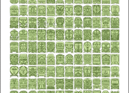 Gods of the South Seas Silkscreen Print by Jacob Borshard