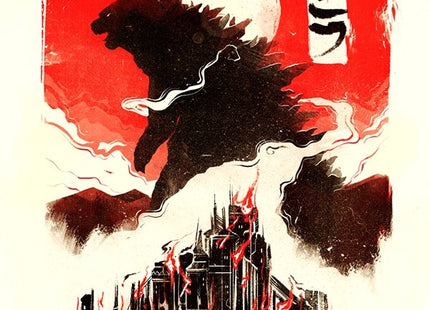 Godzilla Silkscreen Print by Marie Bergeron