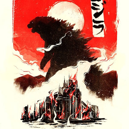 Godzilla Silkscreen Print by Marie Bergeron