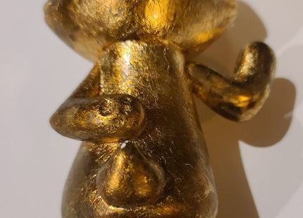 Gold Leaf Awesome Bear Hug Life Gilded Art Toy by Phil Lumbang