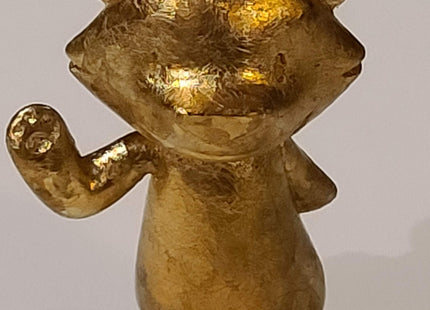 Gold Leaf Awesome Bear Hug Life Gilded Art Toy by Phil Lumbang