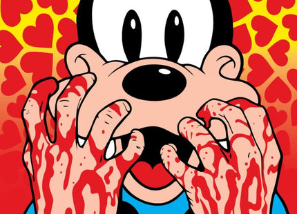 Goofy Love- Red Silkscreen Print by Ben Frost