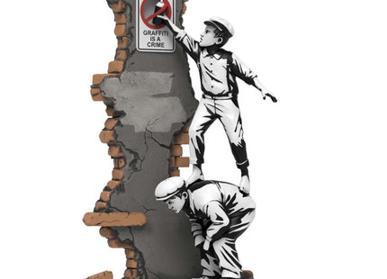 Graffiti Crime Polystone Sculpture by Brandalised