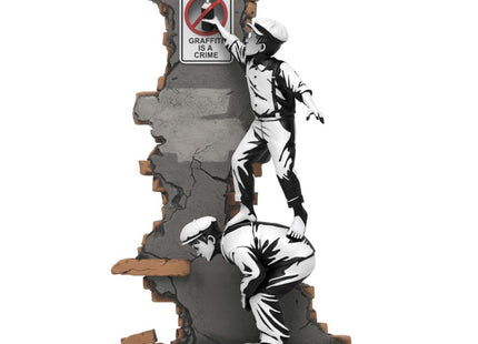 Graffiti Crime Polystone Sculpture by Brandalised