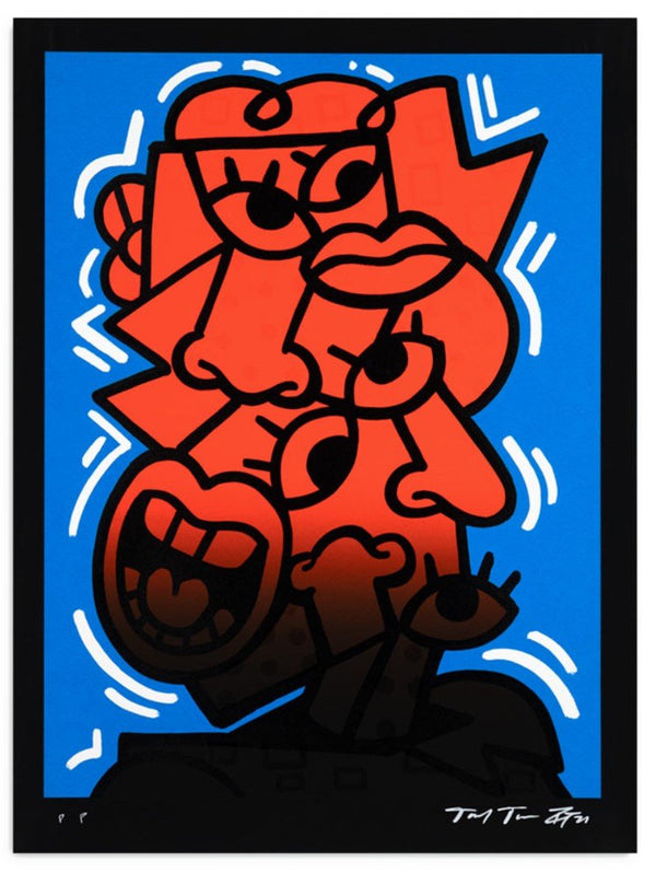 Grey Emotions Printers Select Silkscreen Print by Sheefy McFly- Tashif Turner