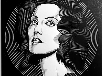 Habibi- Dame HPM Hand-Embellished Giclee Print by Marwan Shahin