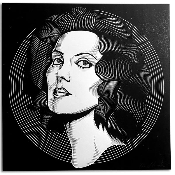 Habibi- Dame HPM Impression Giclée Embellie à la Main par Marwan Shahin