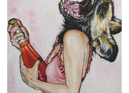 Happy House Champagne Giclee Print by Alexis Price