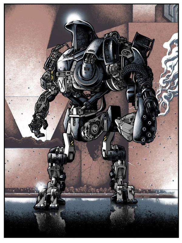 Serigrafía de Heraldo de la muerte de Justin Anville