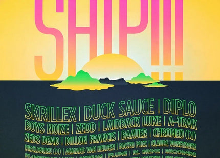 Hard Holy Ship 3 2014 Silkscreen Print by MFG- Matt Goldman