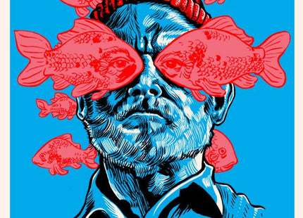 He Is the Zissou AP Silkscreen Print by Tim Doyle