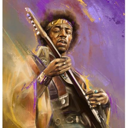 Hendrix Giclee Print by Robert Bruno
