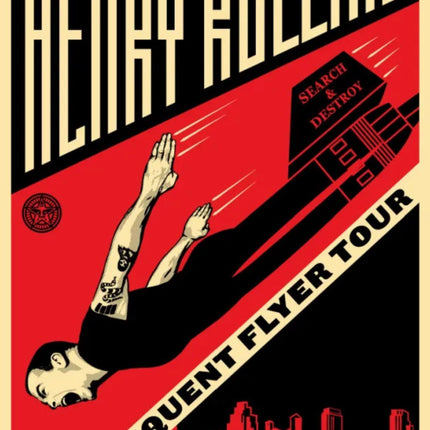 Henry Rollins Frequent Flyer Tour Silkscreen Print by Shepard Fairey- OBEY
