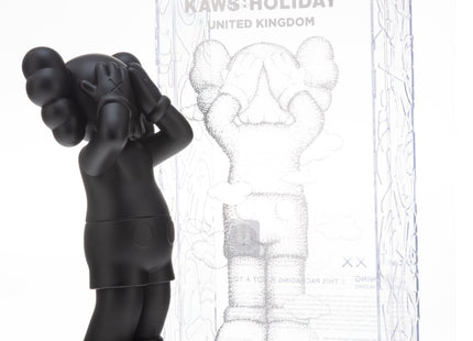 Holiday United Kingdom UK- Black Fine Art Toy by Kaws- Brian Donnelly