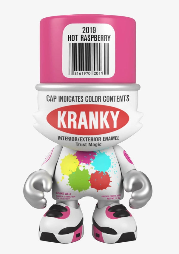 Hot Raspberry UberKranky SuperPlastic Art Toy by Sket-One