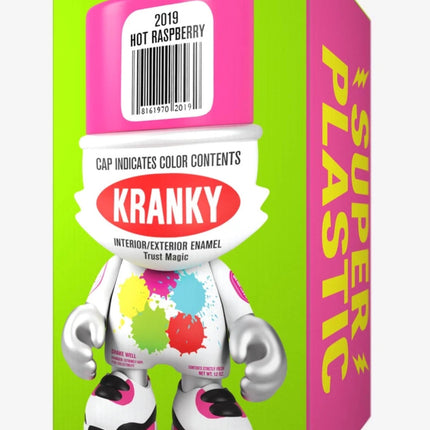 Hot Raspberry UberKranky SuperPlastic Art Toy by Sket-One