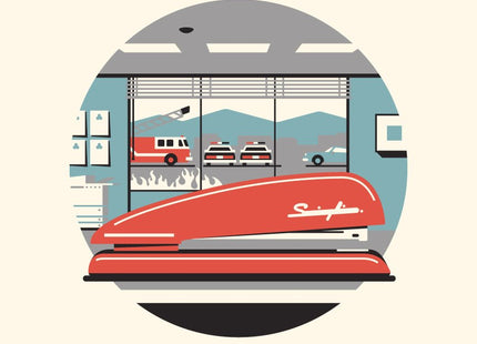 I Believe You Have My Stapler Silkscreen Print by DKNG