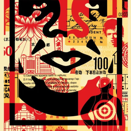 Icon Collage Bottom- Large Format Silkscreen Print by Shepard Fairey- OBEY