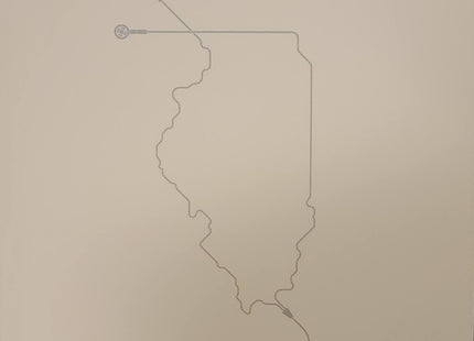 Illinois Earbuds Silkscreen Print by Sean Mort