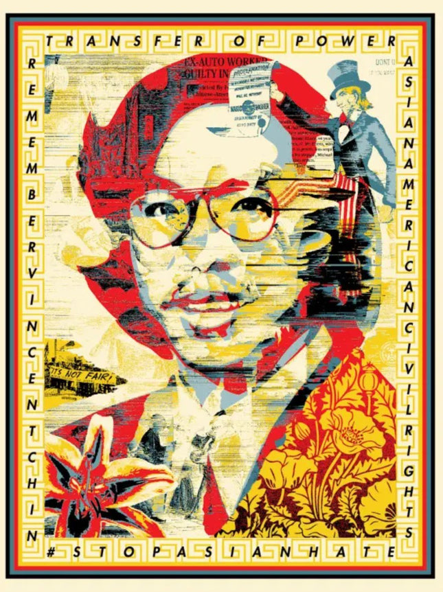 In Honor of Vincent Jen Chin Silkscreen Print by Shepard Fairey- OBEY
