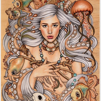 In Siren Waters Giclee Print by Wendy Ortiz