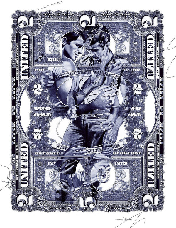 Dans le trésor du temps impression jet d'encre bleu par Handiedan