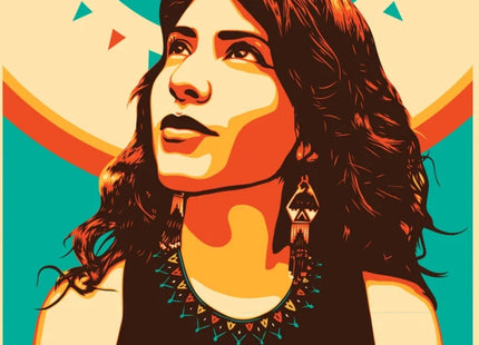 Indigenous Blood Silkscreen Print by Ernesto Yerena Montejano- Hecho Con Ganas