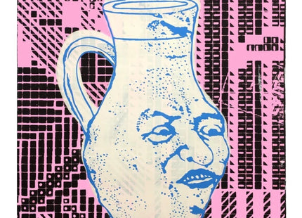 Inside Out in Shimmering Red/ Jerry B-Side Silkscreen Print by Faile