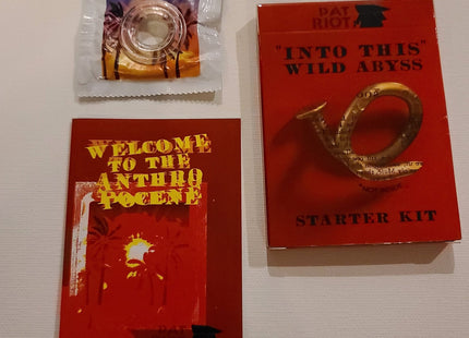 Into This Wild Abyss Paradise Lost Condom Art Object by Pat Riot