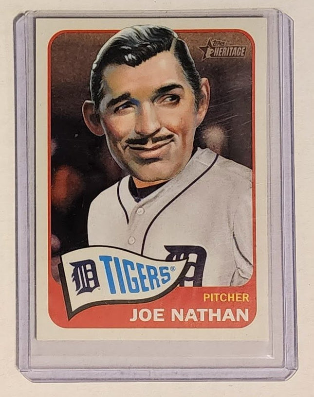Joe Nathan Rico Suave Tigers Original Collage Baseball Card Art by Pat Riot