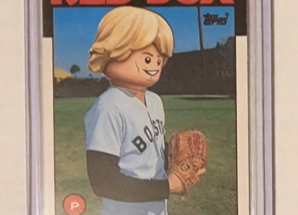 Joe Sambito Luke Skywalker Red Sox Original Collage Baseball Card Art by Pat Riot