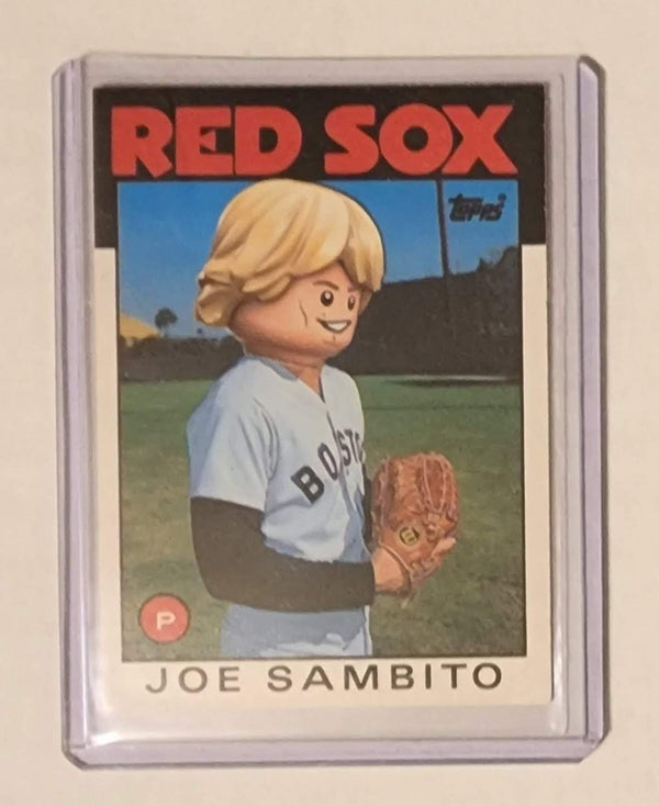 Joe Sambito Luke Skywalker Red Sox Collage original Tarjeta de béisbol Arte de Pat Riot