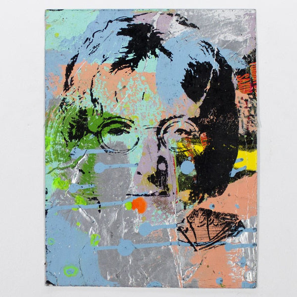 John Lennon 02 HPM Acrylic Silkscreen Print by Bobby Hill