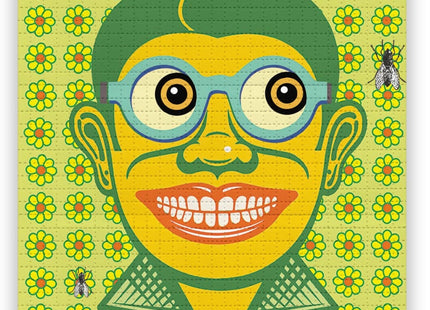 Johnny Face Shoo Fly Blotter Paper Archival Print by John Van Hamersveld